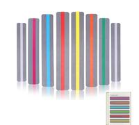 Lot de 8 Règle de Lecture Guidée Dyslexie, Bandes de Lecture Guidée Bandes de Surbrillance Colorée Guide de Lecture Bandes Surligneur pour Enfants L'enseignement et L'aide à la Lecture(18,9cm x 3,1cm)