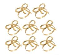 Lot de 8 ronds de serviette élégants avec des proportions équilibrées et des lignes gracieuses pour une expérience culinaire raffinée