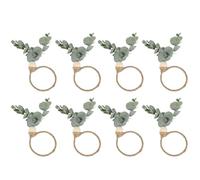 Lot De 8 Ronds De Serviette En Forme De Plante, Décoration De Table, Ronds De Serviette De Style Bohème, Ronds De Serviette Élés.