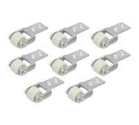 Lot de 8 roues de diamètre pour porte coulissante, guide de rail de porte, petite roulette fixe, roulette robuste, roue de guidage en nylon, roulettes de meubles, roue de guidage de table à manger