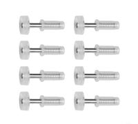 Lot de 8 roues de guidage de porte à deux volets de 1 cm - Rouleau en nylon pour portes pliantes de placard - Pivot à ressort pour portes d'armoire de 3,5 à 4,5 cm d'épaisseur