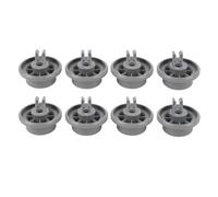 Lot de 8 roues de panier inférieur pour lave-vaisselle 165314 de remplacement pour plusieurs compatibles avec B1EIN1601B DW246UB DW44ZB S35KMK16UC Plastique ABS 3,6 x 2,5 cm