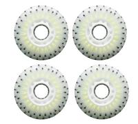 Lot de 8 roues lumineuses à DEL pour patins à roues alignées, 70-80 mm, multicolores avec effet étincelle, 52 particules de silex (couleur clair, 72 mm)