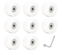 Lot de 8 roues lumineuses à LED pour patins à roulettes, 58 mm x 32 mm, dureté 85A, flash dégradé de 4 couleurs, avec outil (8)