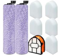 Lot de 8 rouleaux de brosse et de filtre de rechange WDB1F2 pour aspirateur Shark WD101 WD201 WD100 WD200 AW201 WD200C WD201C WD101C HydroVac XL 3 en 1, Comparez les pièces WDB1, WDB2, WDFF1, WDFF2,