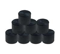 Lot de 8 rouleaux de papier crépon noir pour décoration de mariage, anniversaire, fête prénatale, Halloween, fournitures de bricolage, décoration de salon, chambre à coucher