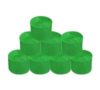 8 rouleaux de papier crépon vert pour mariage, anniversaire, fête prénatale, décoration de fête arc-en-ciel, décoration de salon, chambre à coucher