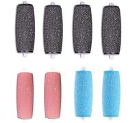 Lot de 8 rouleaux de rechange pour lime électrique Scholl Express Pedi - Extra grossière, régulière et lisse