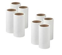 Lot de 8 Rouleaux de Rechange pour Rouleau Anti-Peluches IKEA Bastis Blanc