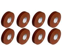 Lot de 8 rouleaux de ruban adhésif isolant électrique en PVC Marron 33 m x 19 mm