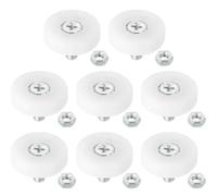 Lot de 8 rouleaux de tiroir en plastique pour tiroir - Roulement de roue - Petites poulies avec écrous pour meubles et armoires