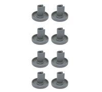 Lot de 8 rouleaux universels pour panier de lave-vaisselle, 40 mm x 29 mm, compatibles avec les modèles Electrolux, AEG et Zanussi, kit de remplacement durable pour panier inférieur et supérieur