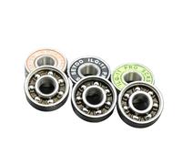 Lot de 8 roulements 608 2RS ILQ-11 8 x 22 x 7, vert, for longboard, vitesse, patins à roues alignées, patins à roulettes, scooters, patins lisses(8Pcs ILQ-11 Orange)