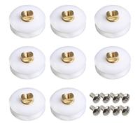 Lot De 8 Roulettes De Douche De 22,5 Mm De DiamEtre - Utilisables Comme Roulette Porte De Douche Ou Roulette Pour Baie VitrEe Coulissante Alu, AdaptEes A La Cuisine, La Salle De Bain Et L' Armoire
