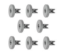 Lot de 8 roulettes de panier inférieur de lave-vaisselle compatibles avec Zanussi 50269757006 50286965004 50286964007 50269971003 50269921008-40 mm