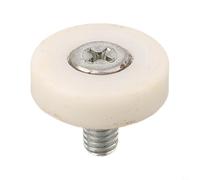 Lot de 8 roulettes de tiroir en plastique avec roulements à billes, tiges filetées en acier inoxydable et écrous pour un fonctionnement silencieux et fluide des tiroirs (22 mm)