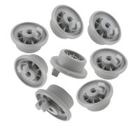Lot de 8 roulettes lave-vaisselle - Set universel panier inférieur pour lave-vaisselle - Compatible avec Bosch & Siemens vaisselle panier inférieur