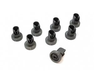 Lot de 8 roulettes pour panier supérieur de lave-vaisselle AEG Electrolux, Juno, Zanussi, Privileg, Progress, Quelle - 50286967000