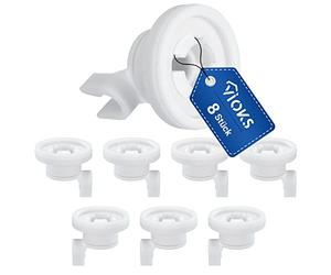Lot de 8 roulettes pour panier supérieur de lave-vaisselle Bosch 00424717 Siemens 424717 Bauknecht 48125287802 Roulettes pour panier supérieur de lave-vaisselle AEG Neff
