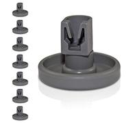 Lot de 8 roulettes universelles pour panier inférieur - Convient pour de nombreux lave-vaisselle - Garantie de remboursement 24 mois