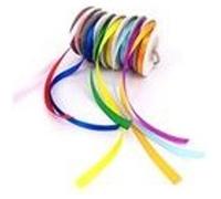 Lot de 8 rubans satin colorés - dim 6mmx10m - 8 couleurs - sodertex - l731008 G
