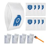 Lot de 8 Sac Aspirateur pour Miele Hyclean GN 3D Complete C3 & C2 Classic C1, S227, S240, S270, S400, S400i, S600, S2, S5 et S8,Aspirateur sac avec 4 Filtres moteur et 4 Filtres D'évacuation