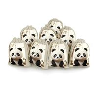 Lot de 8 sachets cadeaux réutilisables en coton et chanvre avec cordon de serrage pour mariage, bricolage, fête (12 x 17 cm)