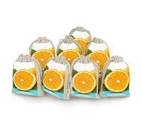 Lot de 8 sachets cadeaux réutilisables en coton et chanvre avec cordon de serrage pour mariage, bricolage, fête (12 x 17 cm)