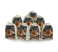 Lot de 8 sacs à cigarettes et whisky en toile de jute avec cordon de serrage pour fêtes, mariages, vacances et événements