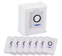 Lot de 8 sacs à poussière, accessoires pour robot Ecovacs Deebot T10 Plus/Ecovacs Deebot X1 Plus, station d'aspiration de 3,2 l, grande capacité, pièces de rechange uniques