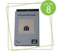 Lot de 8 sacs à poussière GN compatibles Aspirateur (12281680 KOMPATIBEL)