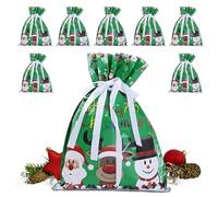 Lot de 8 sacs cadeaux pour Noël, sacs de fête - Accessoires de fête - Accessoires de maison pour grands et petits - Décoration d'arbre de fête - Salle de classe