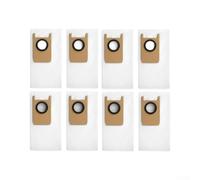 Lot de 8 sacs d'aspirateur à haute efficacité pour Eufy S1 Pro et Omni - Sacs à poussière jetables avec fermeture sécurisée - Compatible avec base auto-vide