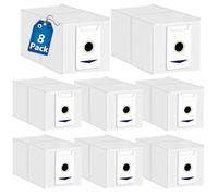 Lot de 8 sacs d'aspirateur compatibles avec Ecovacs Deebot T30 Omni / T30 Pro Omni, grande capacité de 3 l, accessoires de rechange pour station d'aspiration automatique Ecovacs