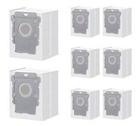 Lot de 8 sacs d'aspirateur pour iRobot Roomba i7, i7+, i7Plus, i8, i8+, i3, i3+, i4, i4+, i6, i6+, j7, j7+, s9, s9+, s9Plus, i et s Series Clean Base Lot de 8
