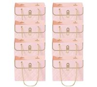 Lot de 8 sacs de bouquet, sac de luxe, sac d'emballage floral résistant à l'eau, sac d'emballage pour bouquet de fleurs, fournitures de fleuriste pour le jour de Valen Tine's Day