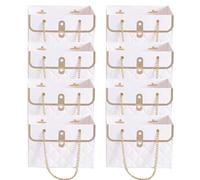 Lot de 8 sacs de fleuriste en forme de seau, boîtes de fleurs, boîtes de fleuriste, sac en papier, sac à main, sac à main, sac à main, boîte d'arrangement floral, boîte d'arrangement floral, fête des