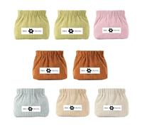 Lot de 8 sacs de rangement réutilisables en velours côtelé pour ranger vos cartes, épingles à cheveux, écouteurs, clés