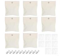 Lot de 8 sacs de sable pour rideaux conçus pour une utilisation en extérieur avec tissu Oxford pour maintenir la position des rideaux, nappes et drapeaux (gris clair)