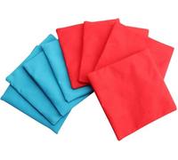 Lot de 8 sacs poires de cornhole pour enfants - 4 sacs rouges et 4 sacs bleus, sacs en tissu remplis de maïs, équipement d'entraînement pour les jeux en plein air