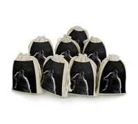 Lot de 8 sacs vides en mousseline avec cordon de serrage - Réutilisables et lavables - Pour herbes, épices, bonbons, savon, bijoux, cadeaux de mariage