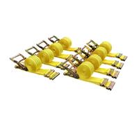 Lot de 8 Sangles à cliquet E-Track 5,1 cm x 4,6 m, 2000 kg