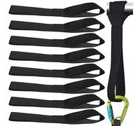 Lot de 8 Sangles d'arrimage à Double Boucle, Sangles d'arrimage Courtes, Sangles d'arrimage avec Boucles, Sangles Tie Down pour Le Transport de Moto (30 cm de Long x 25 mm de Large