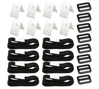 Lot de 8 sangles de fixation pour bâche solaire de piscine avec tout ce qui permet une fixation sûre à la piscine pour rouleau de moulinet