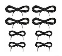 Lot de 8 sangles de rechange pour chaises de pelouse (4 longues de 2,2 m + 4 cordons courts de 1,37 m) en nylon élastique avec extrémités en métal pour réparation facile de chaise pour terrasse usée