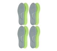 Lot de 8 semelles orthopédiques unisexes en mousse à mémoire de forme - Semelles désodorisantes pour chaussures de sport - Absorbe la transpiration - Accessoires de chaussures - Gris - 43-44