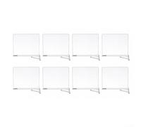 Lot de 8 séparateurs d'étagère en acrylique transparent pour organiser les ressources de la salle de classe pour le tri des ustensiles de cuisine et les petits articles pour la disposition de la