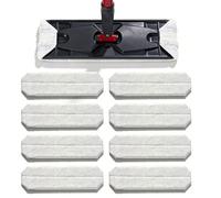 Lot de 8 serpillères de rechange en microfibre compatibles avec Vileda H2PrO et O-Cedar H2PrO - Lavables et durables - Pour tous les sols - Lavable en machine