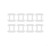 Lot de 8 serpillères de rechange pour balai à franges YW733 24 cm | Lavable en machine, design réutilisable, conserve l'absorption, économique, séchage à l'air libre rapidement, matériau