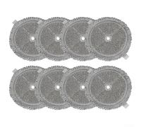 Lot de 8 serpillères en microfibre douces et absorbantes compatibles avec Bosch For Unlimited 7 ProHygienic BCS71HYG1 BCS71HYG2 BCS71HYG4